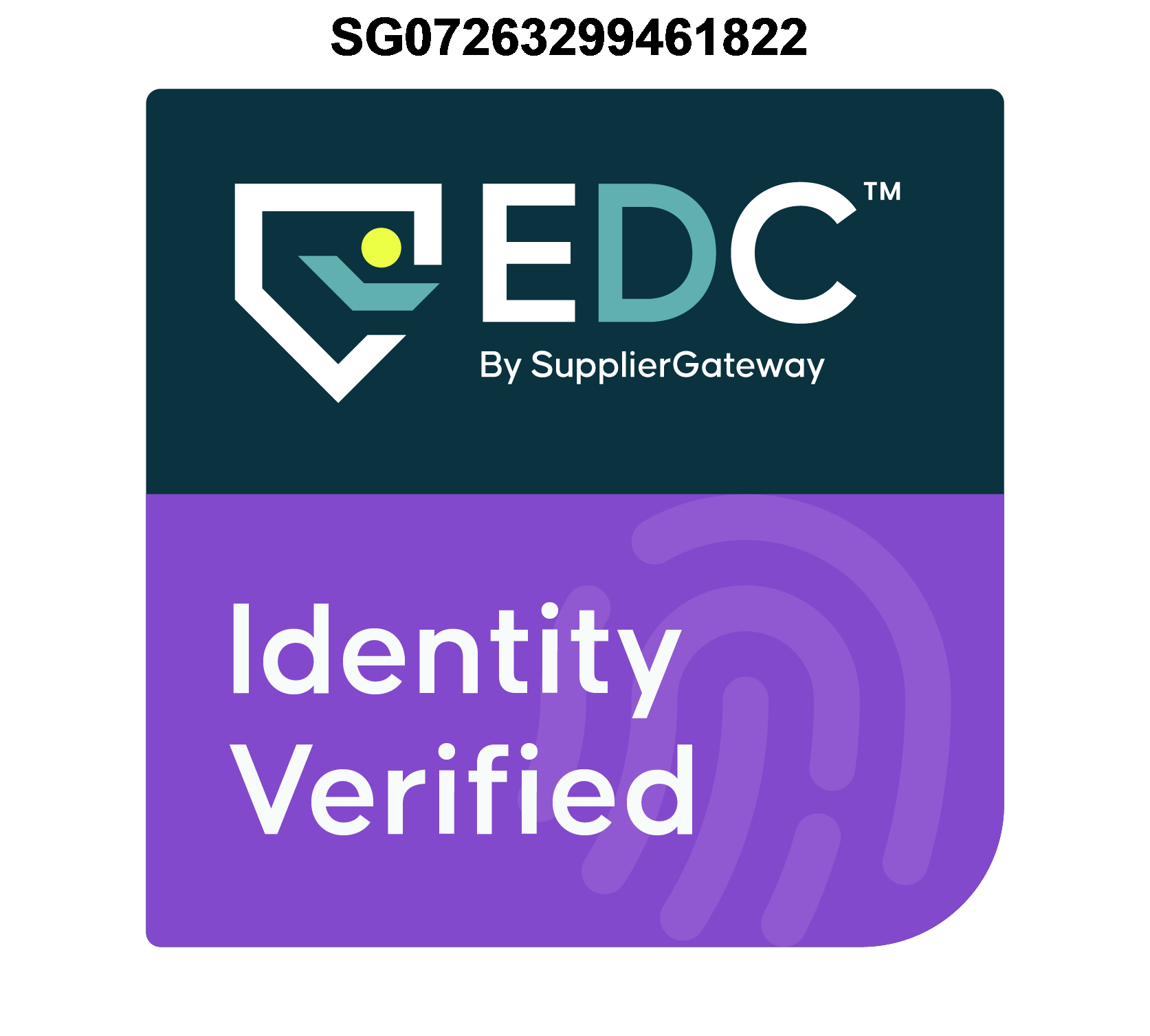 EDC by SupplierGateway · Identity Verified