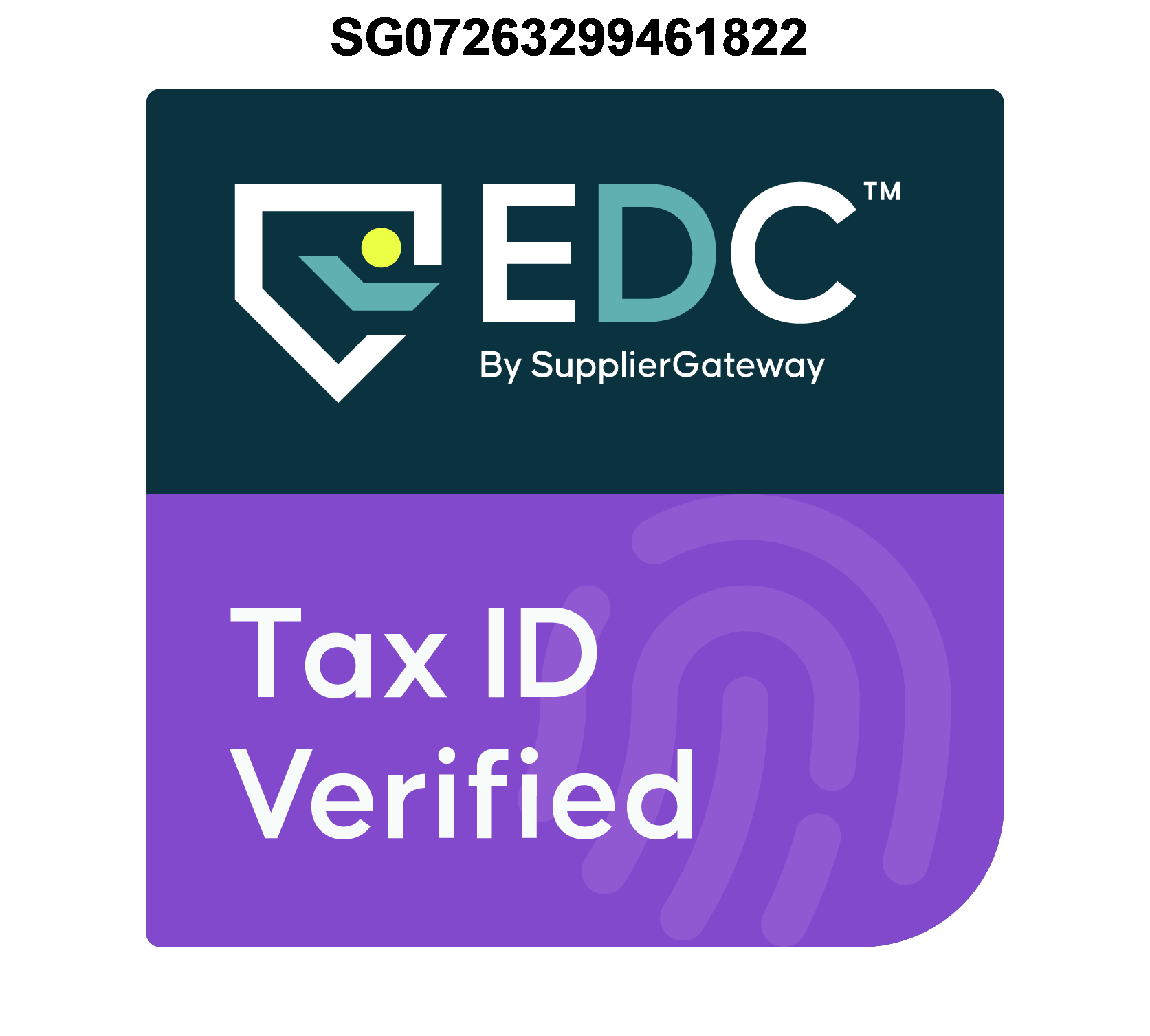 EDC by SupplierGateway · Tax ID Verified
